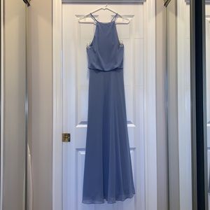 Monique Lhullier Bridesmaid dress 450317, color Sky, size 4